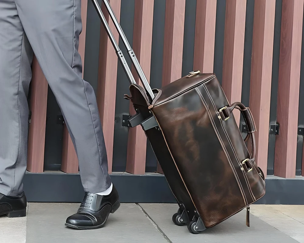 leather carry on bags for men