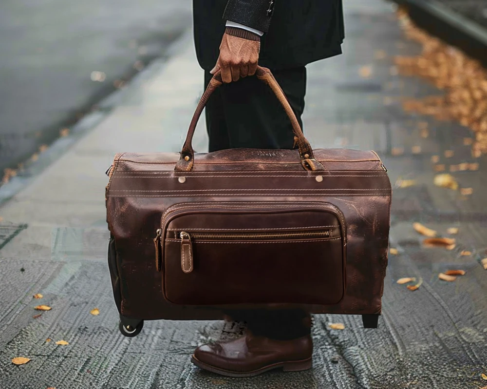 best leather carry on